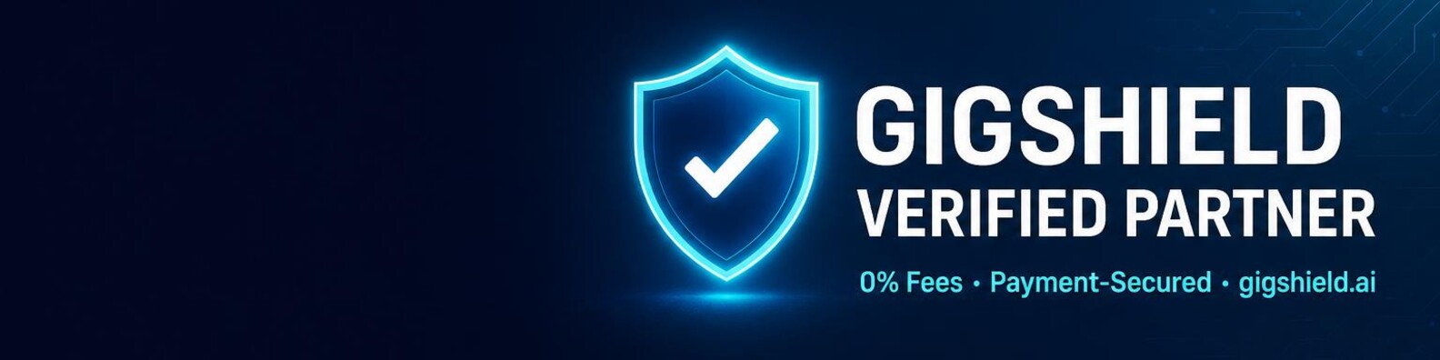 GigShield Verified LinkedIn banner preview